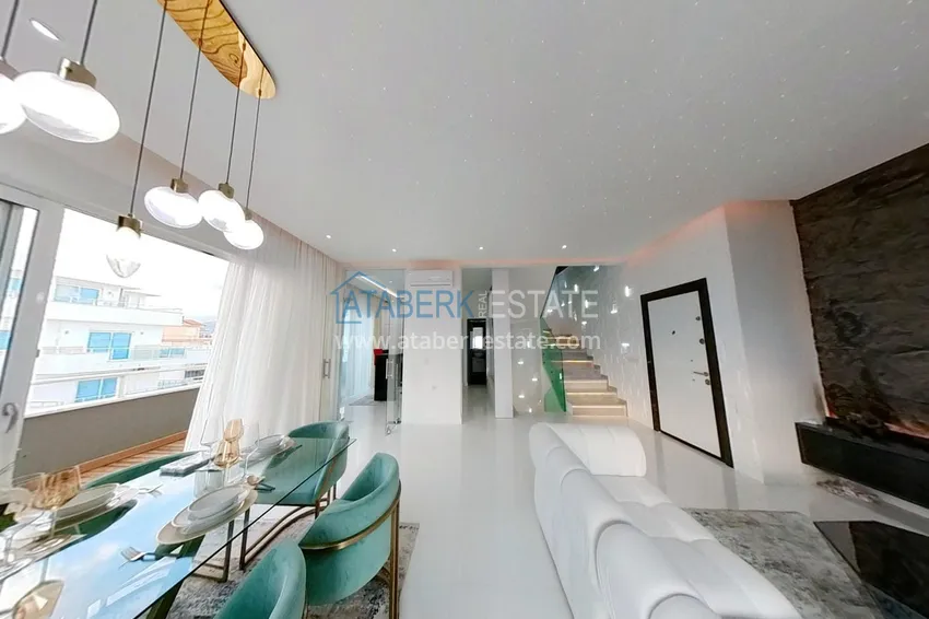 Kupuj  Elitarny triplex penthouse o oryginalnym designie w Alanya, dzielnica Mahmutlar 9 