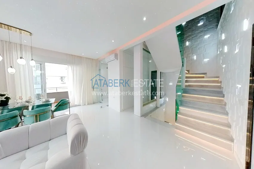 Kupuj  Elitarny triplex penthouse o oryginalnym designie w Alanya, dzielnica Mahmutlar 10 