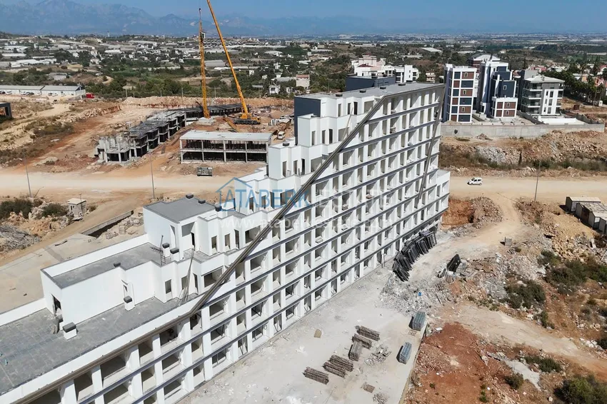 Apartament 1+1 od inwestora w kompleksie w budowie, dzielnica Altintash, Antalya, 55 mkw, 4 piętro 12 
