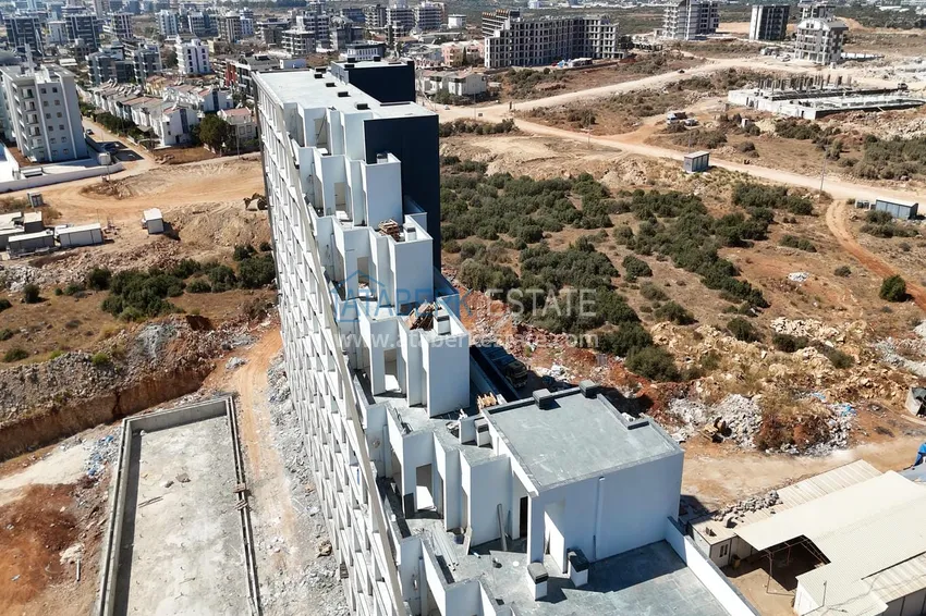 Apartament 1+1 od inwestora w kompleksie w budowie, dzielnica Altintash, Antalya, 55 mkw, 2. piętro 13 