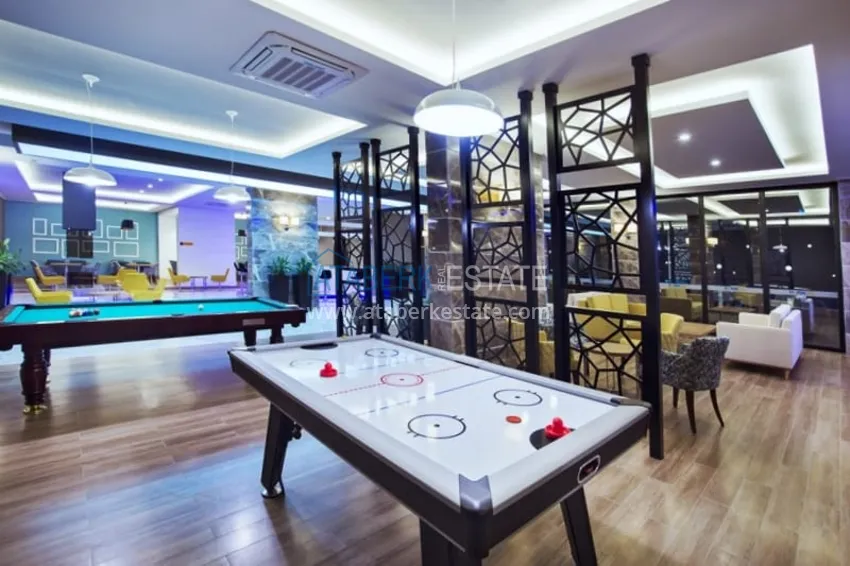 Apartament 1+1 z widokiem na morze w Tosmur — 300 metrów od plaży. Nieruchomość na zezwolenie na pobyt w Alanyi 18 