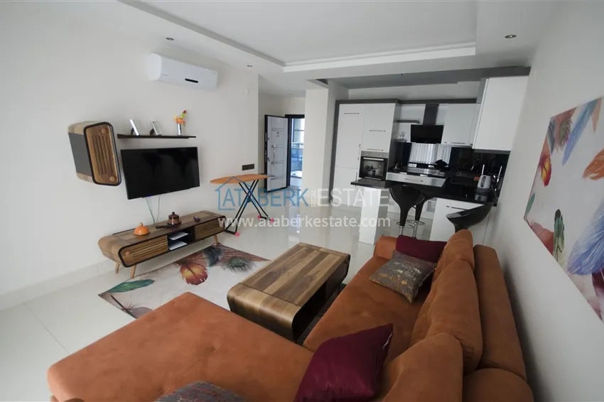 Kupuj  Apartament 1+1 z widokiem na morze w Tosmur — 300 metrów od plaży. Nieruchomość na zezwolenie na pobyt w Alanyi 3 