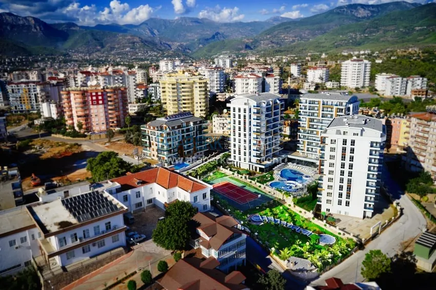 Apartament 1+1 z widokiem na morze w Tosmur — 300 metrów od plaży. Nieruchomość na zezwolenie na pobyt w Alanyi 4 