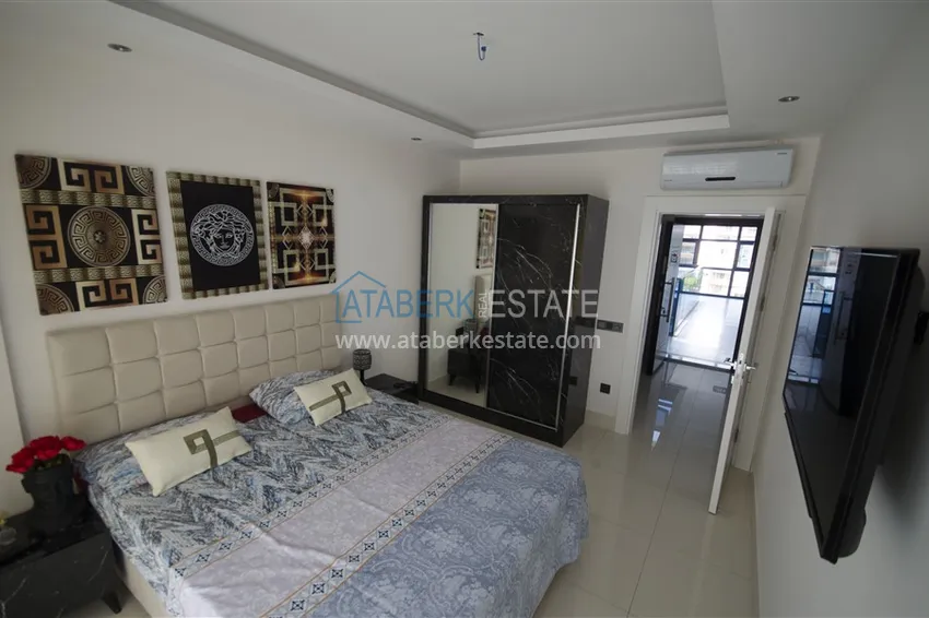 Kupuj  Apartament 1+1 z widokiem na morze w Tosmur — 300 metrów od plaży. Nieruchomość na zezwolenie na pobyt w Alanyi 6 