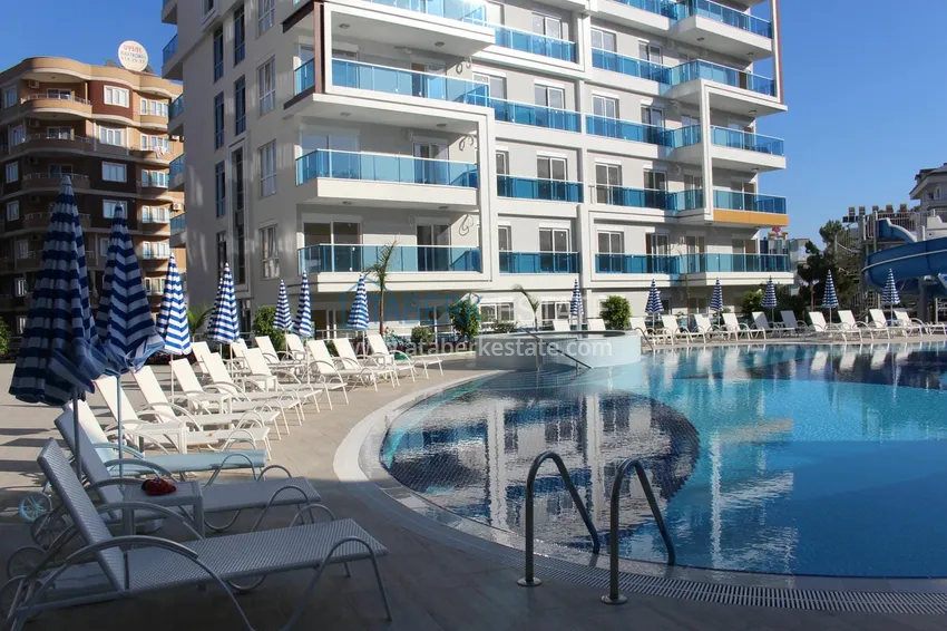 Apartament 1+1 z widokiem na morze w Tosmur — 300 metrów od plaży. Nieruchomość na zezwolenie na pobyt w Alanyi 8 