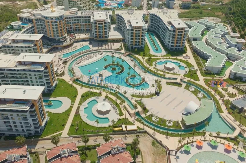 Apartament 1+1 w Alanyi, dzielnica Turkler — 85 m², podstawowa nieruchomość w pięciogwiazdkowym ośrodku 4 