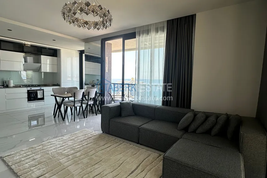 Apartament 2+1 z panoramicznym widokiem i częściowo umeblowany — Alanya, Mahmutlar 3 