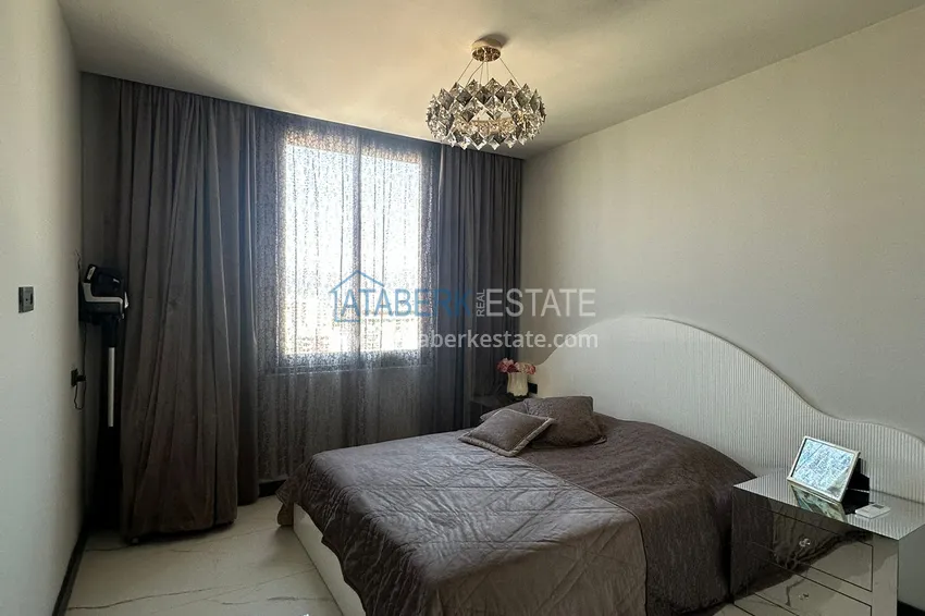 Kupuj  Apartament 2+1 z panoramicznym widokiem i częściowo umeblowany — Alanya, Mahmutlar 12 