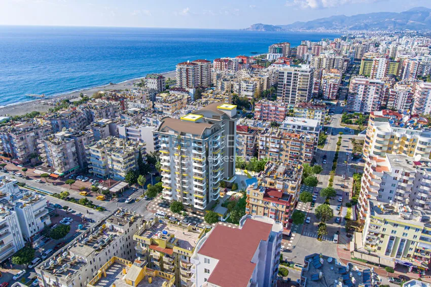 Apartament 2+1 z panoramicznym widokiem i częściowo umeblowany — Alanya, Mahmutlar 4 