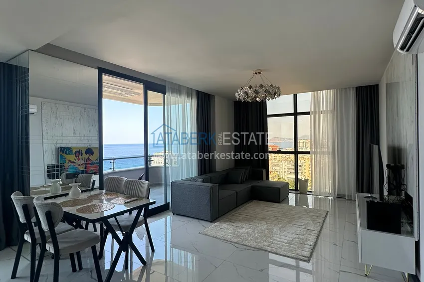 Kupuj  Apartament 2+1 z panoramicznym widokiem i częściowo umeblowany — Alanya, Mahmutlar 3 