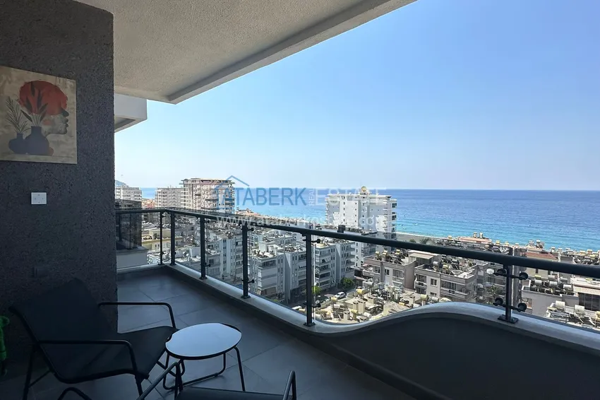 Kupuj  Apartament 2+1 z panoramicznym widokiem i częściowo umeblowany — Alanya, Mahmutlar 23 