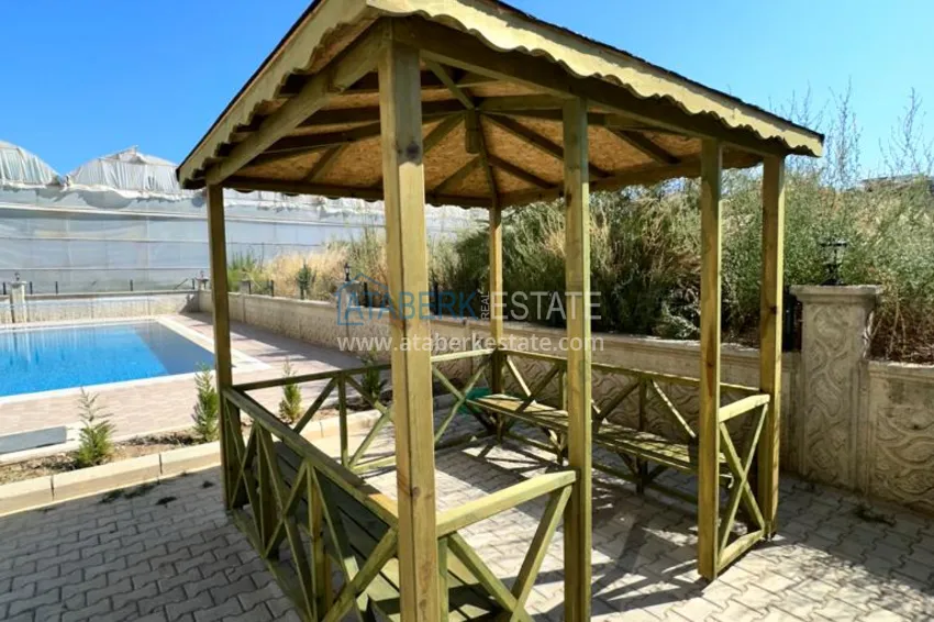 Dwupoziomowy penthouse 3+1 w Kargicak, Alanya — Apartament dwupoziomowy z widokiem na góry  5 