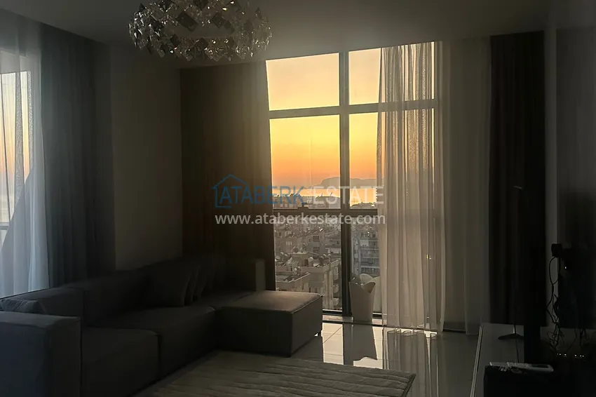 Kupuj  Apartament 2+1 z panoramicznym widokiem i częściowo umeblowany — Alanya, Mahmutlar 6 