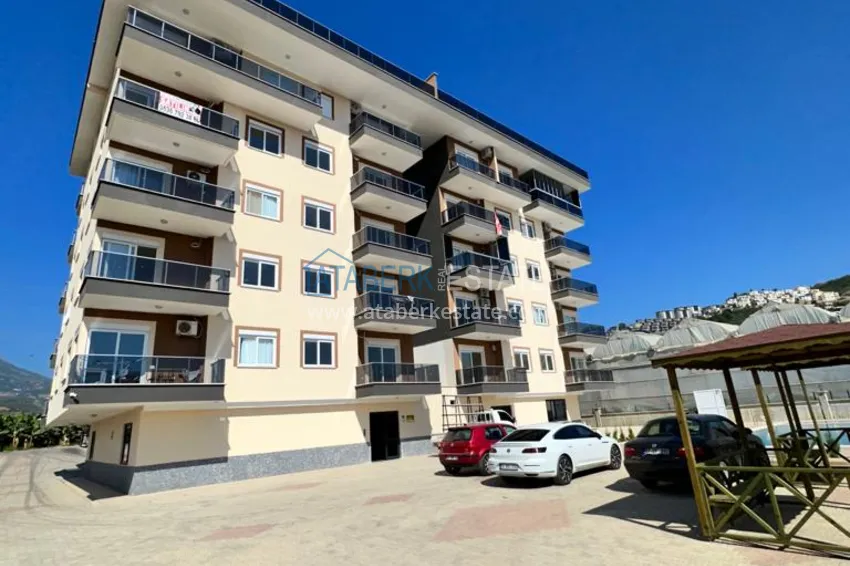 Dwupoziomowy penthouse 3+1 w Kargicak, Alanya — Apartament dwupoziomowy z widokiem na góry  6 