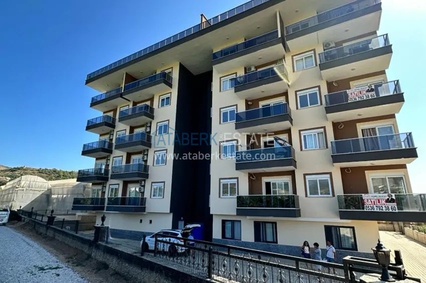 Dwupoziomowy penthouse 3+1 w Kargicak, Alanya — Apartament dwupoziomowy z widokiem na góry  7 