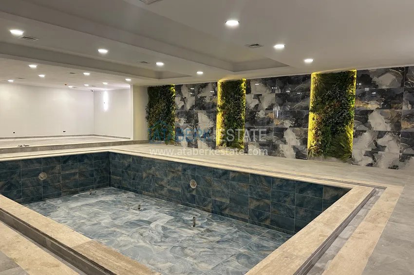 Apartament 2+1 z panoramicznym widokiem i częściowo umeblowany — Alanya, Mahmutlar 10 