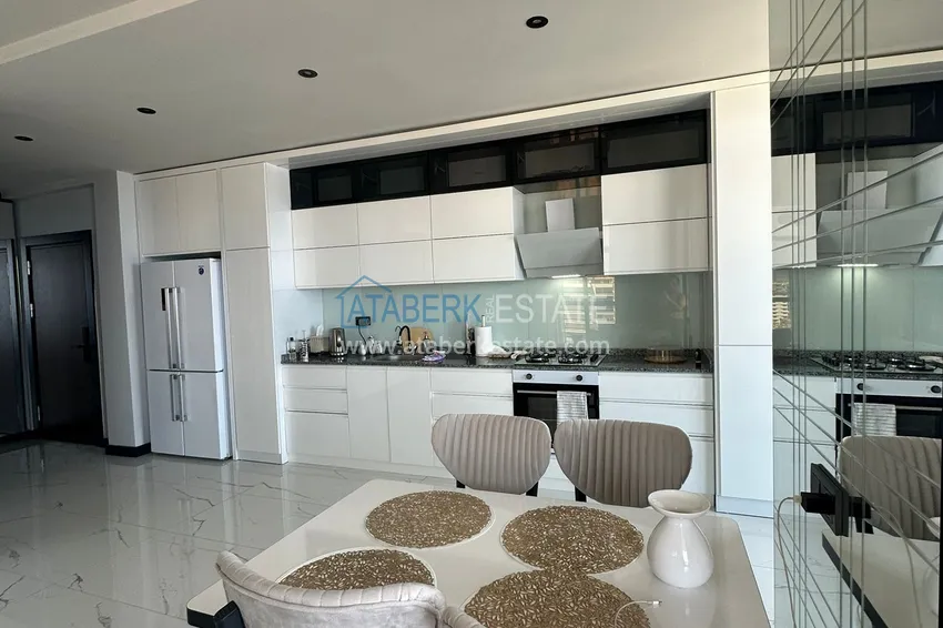 Kupuj  Apartament 2+1 z panoramicznym widokiem i częściowo umeblowany — Alanya, Mahmutlar 10 
