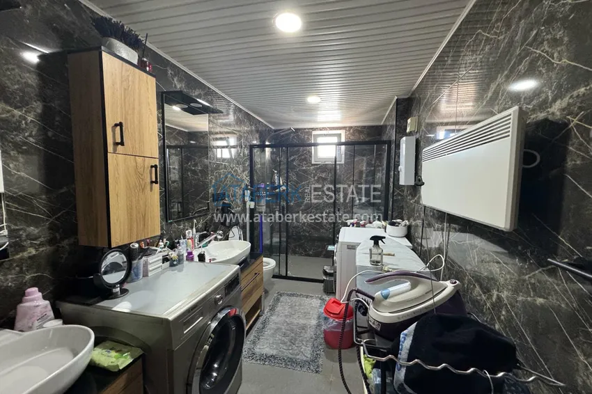 Kupuj Luksusowy apartament 3+1 na pierwszej linii w Tosmur, Alanya — układ liniowy, meble, widok na morze 25