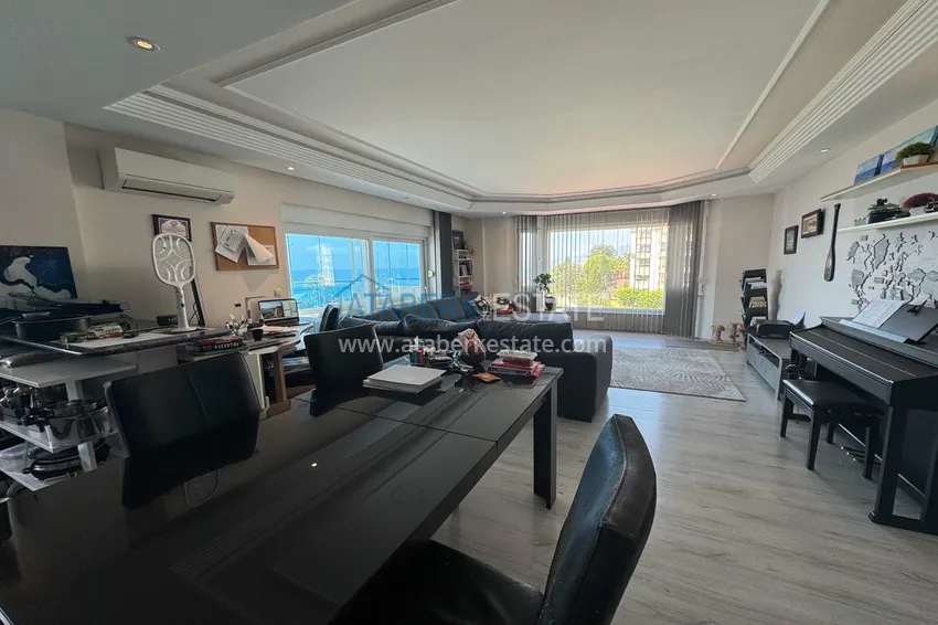 Kupuj Luksusowy apartament 3+1 na pierwszej linii w Tosmur, Alanya — układ liniowy, meble, widok na morze 7