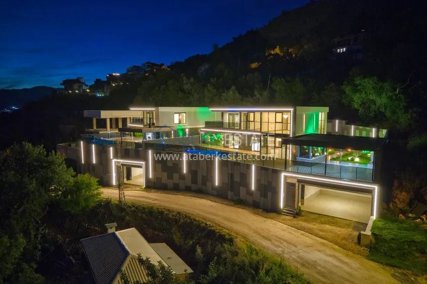 Luksusowa willa w Kestel, Alanya — nowoczesny design, panoramiczne widoki i pełny komfort 8 