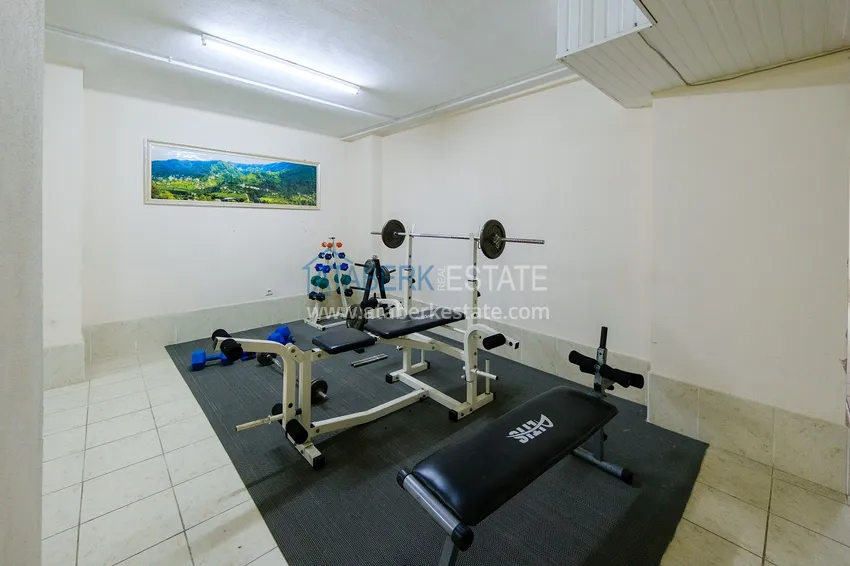 Przestronny, panoramiczny dwupoziomowy penthouse w centrum Alanyi — umeblowany i wyposażony w saunę, odpowiedni na zezwolenie na pobyt  16 