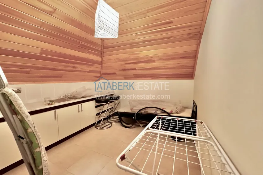 Kupuj  Przestronny, panoramiczny dwupoziomowy penthouse w centrum Alanyi — umeblowany i wyposażony w saunę, odpowiedni na zezwolenie na pobyt  22 