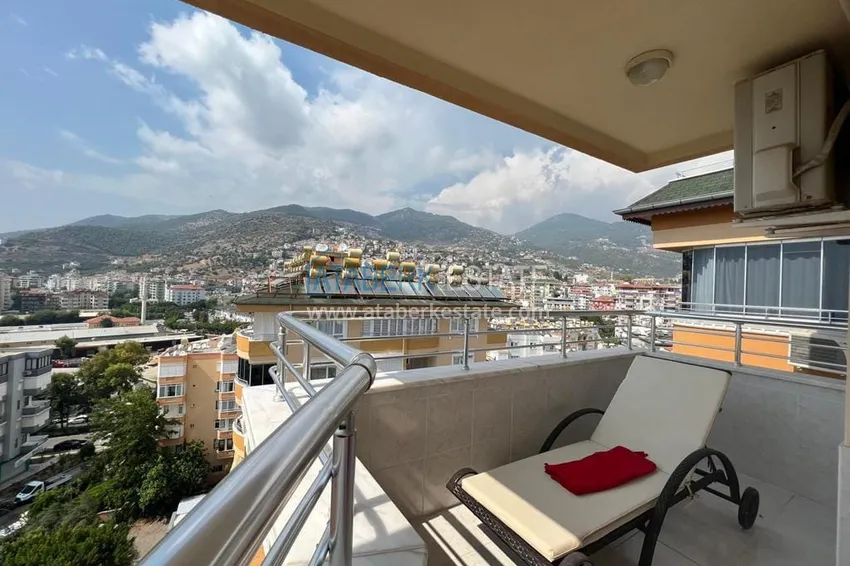 Kupuj  Przestronny, panoramiczny dwupoziomowy penthouse w centrum Alanyi — umeblowany i wyposażony w saunę, odpowiedni na zezwolenie na pobyt  29 