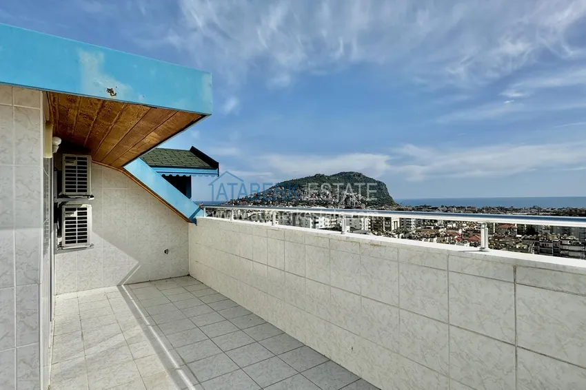 Kupuj  Przestronny, panoramiczny dwupoziomowy penthouse w centrum Alanyi — umeblowany i wyposażony w saunę, odpowiedni na zezwolenie na pobyt  31 