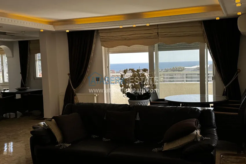 Kupuj  Przestronny, panoramiczny dwupoziomowy penthouse w centrum Alanyi — umeblowany i wyposażony w saunę, odpowiedni na zezwolenie na pobyt  9 