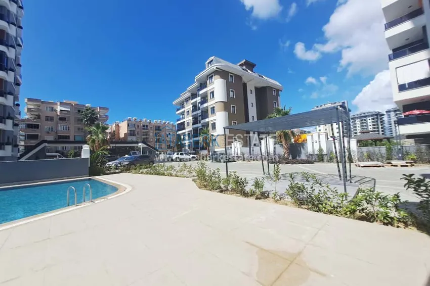 Trzypokojowe mieszkanie z widokiem na morze w kompleksie w budowie - dzielnica Mahmutlar, Alanya 11 