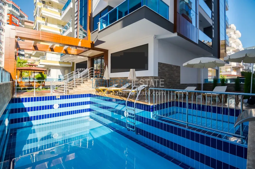 Apartament 2+1 z meblami i częściowym widokiem na morze — Alanya, dzielnica Mahmutlar  10 