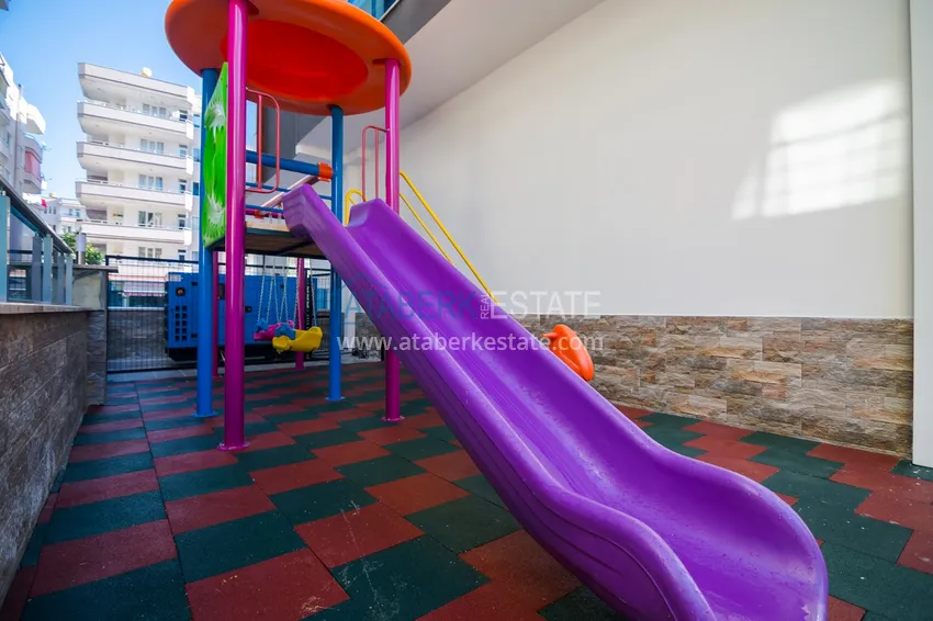 Apartament 2+1 z meblami i częściowym widokiem na morze — Alanya, dzielnica Mahmutlar  15 