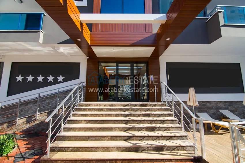 Apartament 2+1 z meblami i częściowym widokiem na morze — Alanya, dzielnica Mahmutlar  16 