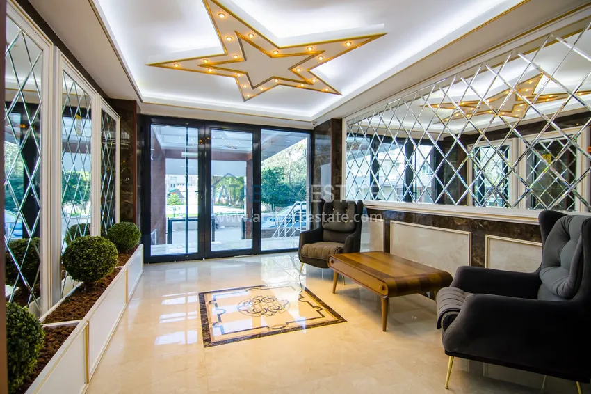 Apartament 2+1 z meblami i częściowym widokiem na morze — Alanya, dzielnica Mahmutlar  19 