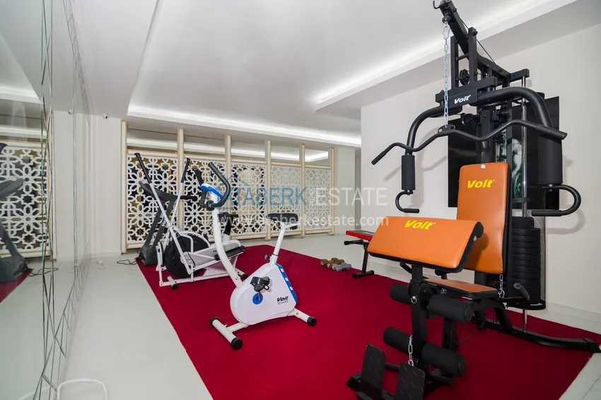 Apartament 2+1 z meblami i częściowym widokiem na morze — Alanya, dzielnica Mahmutlar  23 
