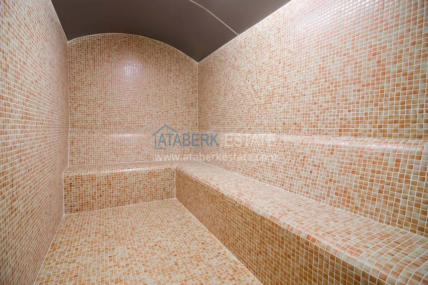 Apartament 2+1 z meblami i częściowym widokiem na morze — Alanya, dzielnica Mahmutlar  26 