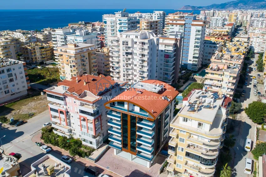 Apartament 2+1 z meblami i częściowym widokiem na morze — Alanya, dzielnica Mahmutlar  3 