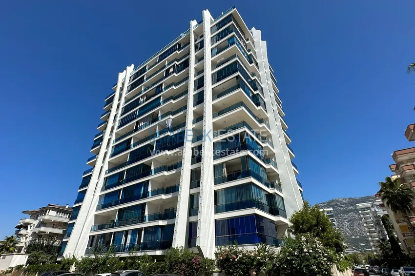 Apartament 1+1 z widokiem na morze w Mahmutlar — pod klucz, 70 m², druga linia brzegowa 6 