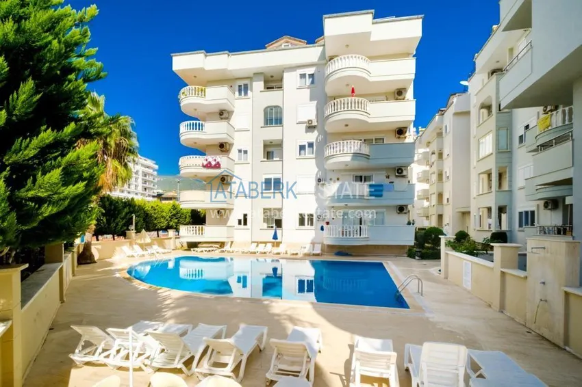Penthouse - dwupoziomowy 3+1 z oddzielną kuchnią i widokiem na morze w Alanya, dzielnica Oba  4 