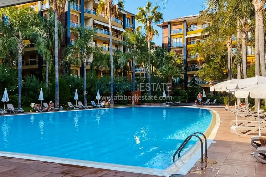Apartament 3+1 przy plaży w centrum Alanyi, liniowy, umeblowany, opcja zezwolenia na pobyt 6 