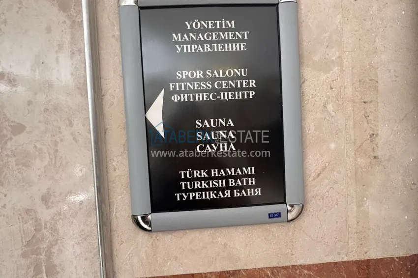 Apartament 1+1 75 m2 z widokiem na morze w Tosmur — opcja na zezwolenie na pobyt bezpośrednio od właściciela 14 