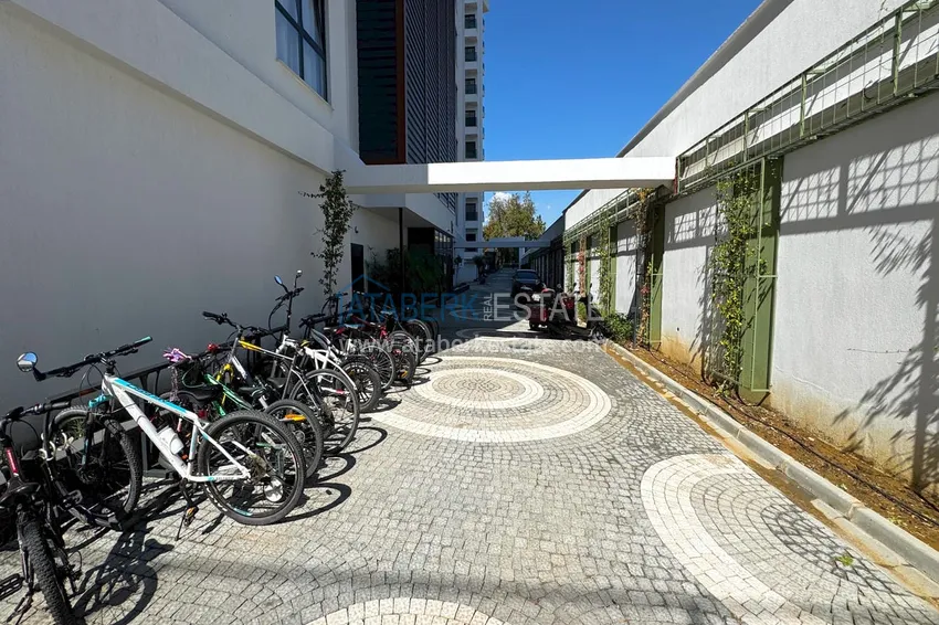 Nowoczesny apartament z dwiema sypialniami i widokiem na góry w kompleksie mieszkalnym na poziomie hotelu, Mahmutlar - Alanya 21 