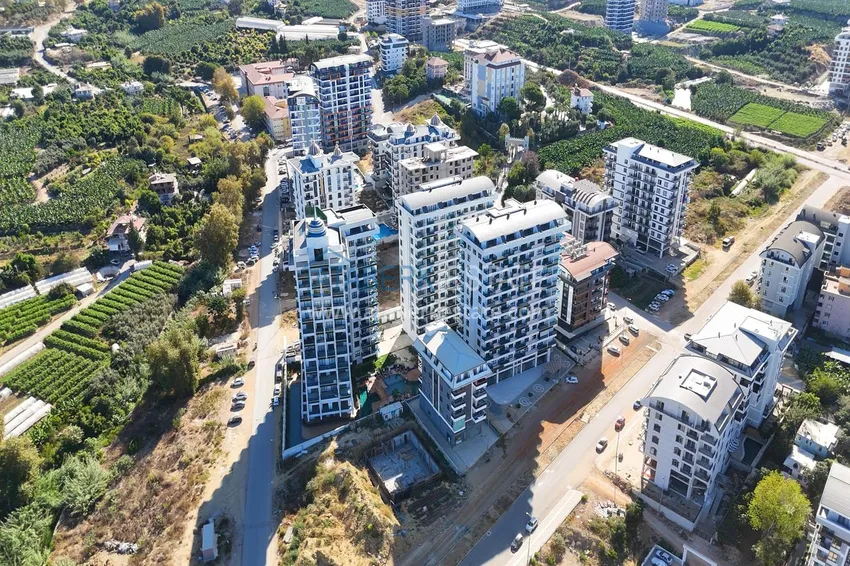 Nowoczesny apartament z dwiema sypialniami i widokiem na góry w kompleksie mieszkalnym na poziomie hotelu, Mahmutlar - Alanya 3 