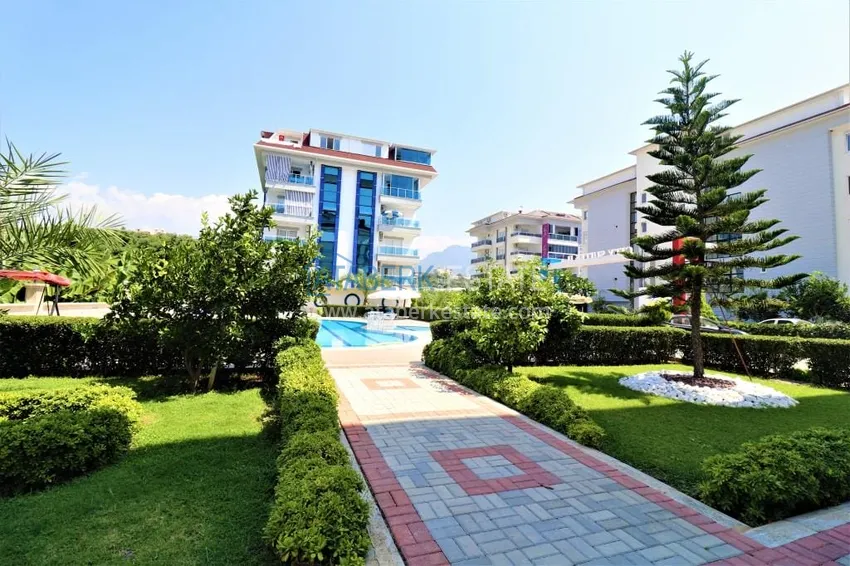 Dwupokojowe mieszkanie w nowoczesnym kompleksie 150 metrów od morza — Alanya, dzielnica Kestel 4 
