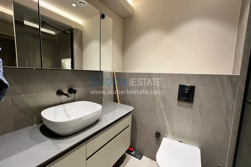 Kupuj  Apartament 1+1 z meblami i widokiem na morze w centrum Alanyi, Kale — oferta od właściciela 12 