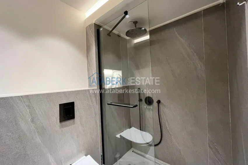 Kupuj  Apartament 1+1 z meblami i widokiem na morze w centrum Alanyi, Kale — oferta od właściciela 13 