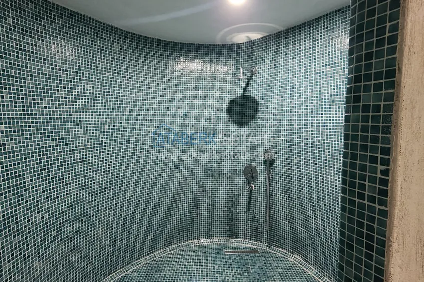 Apartament 1+1 umeblowany od właściciela w Mahmutlar — kompleks mieszkalny z obsługą hotelową i prywatną plażą 14 