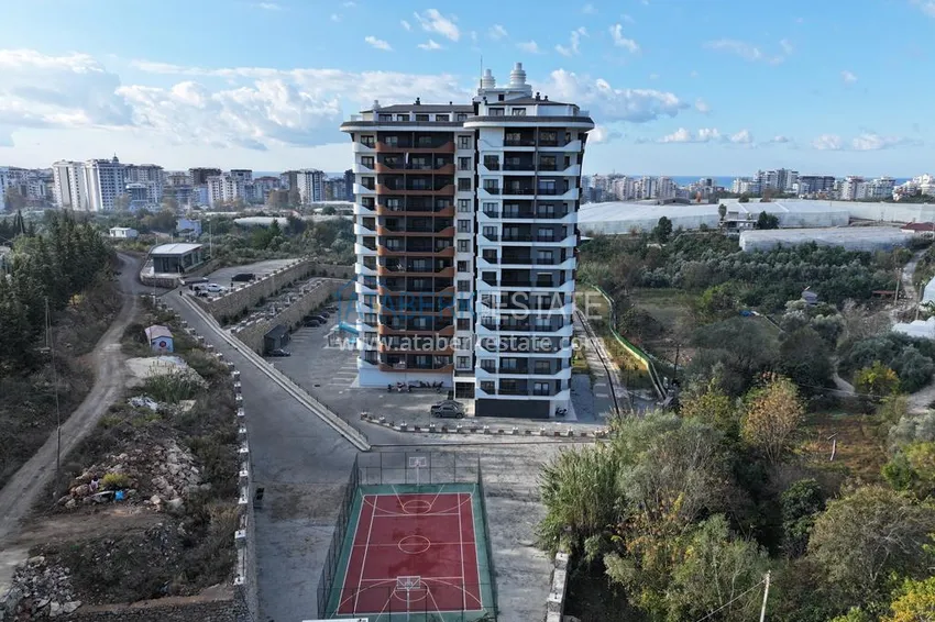 Apartament 1+1 umeblowany od właściciela w Mahmutlar — kompleks mieszkalny z obsługą hotelową i prywatną plażą 2 