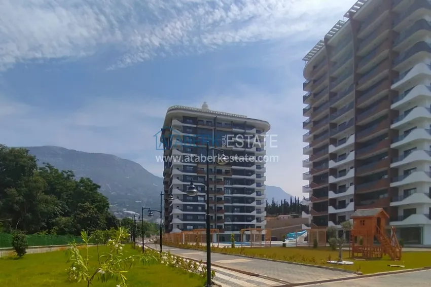 Apartament 1+1 umeblowany od właściciela w Mahmutlar — kompleks mieszkalny z obsługą hotelową i prywatną plażą 6 