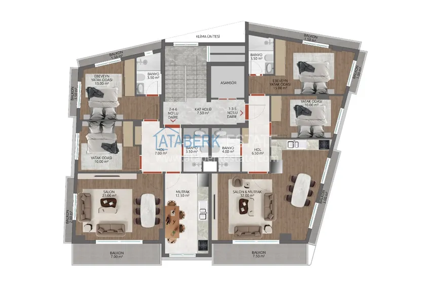 Kupuj taniej Nowy projekt mieszkaniowy w centrum Alanyi — przestronne apartamenty bezpośrednio od dewelopera  1 